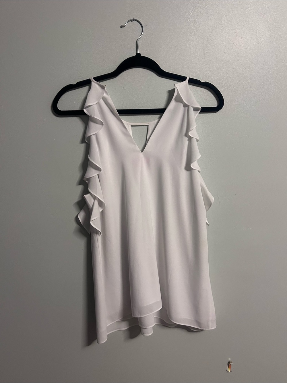Lilly Pulitzer White Ruffle Camisole
